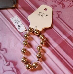 NWT Crown & Ivy Bobble Bracelet
